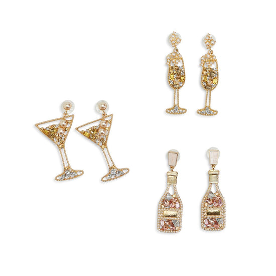 Load image into Gallery viewer, Crystal Embellished Earrings
