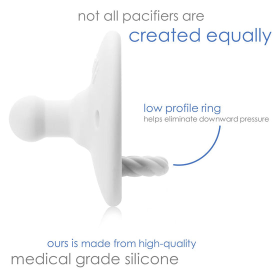 Load image into Gallery viewer, Pacifier Set Round (Grey &amp;amp; Sage)
