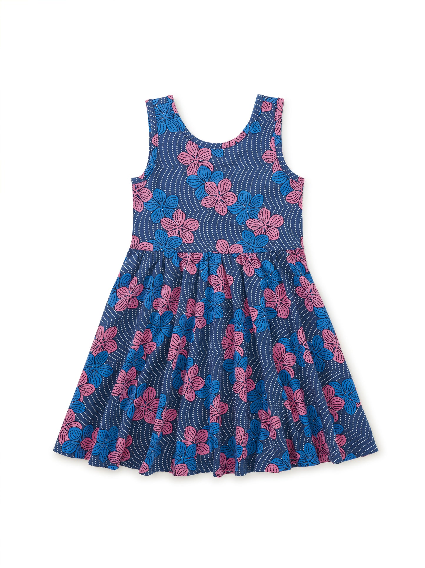 Sleeveless Ballet Dress / Wavy Plumeria