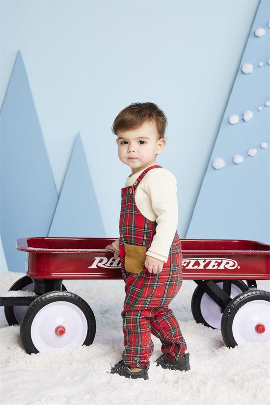 Load image into Gallery viewer, Tartan Overall Set
