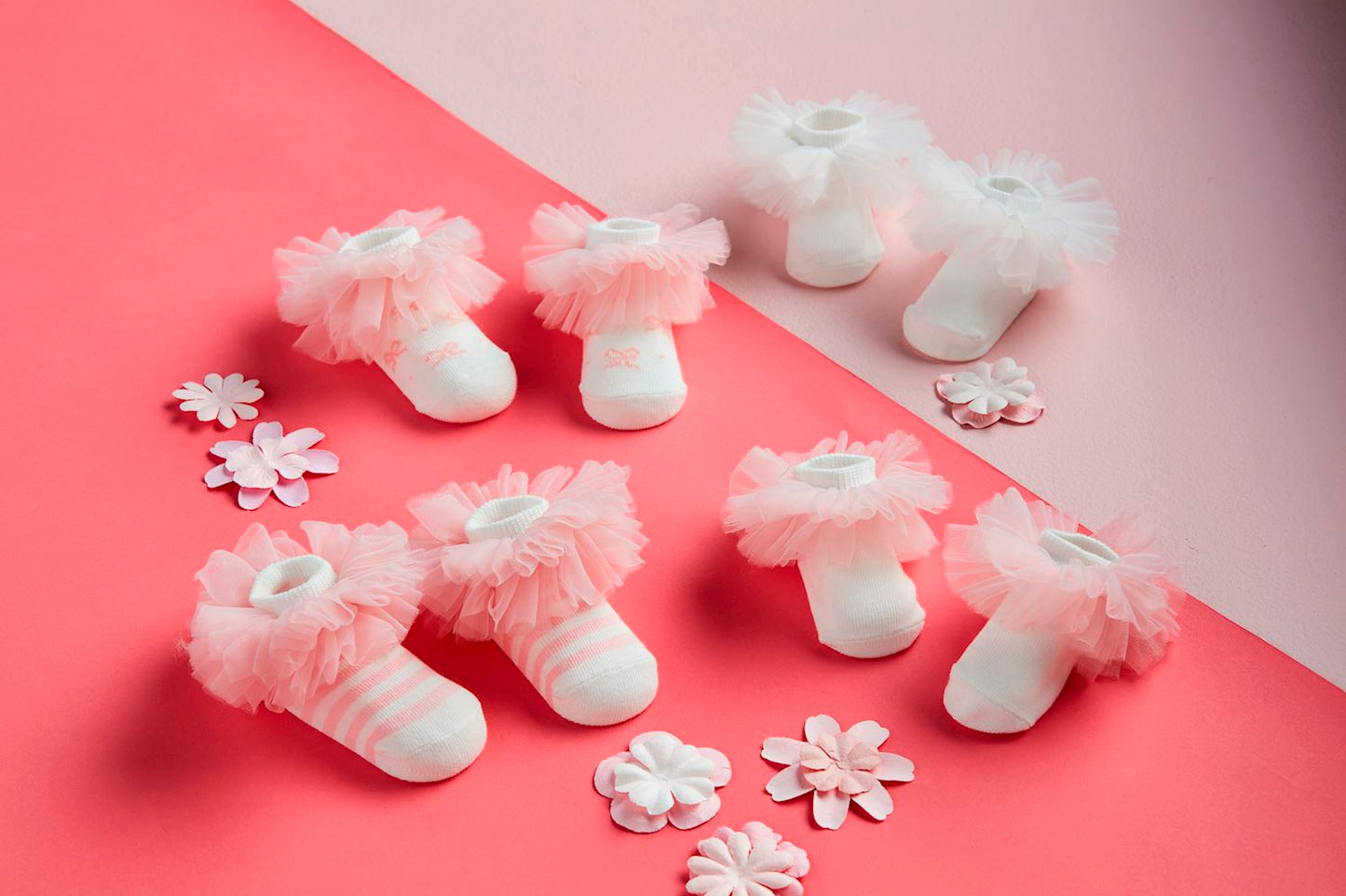 Tutu Ruffle Baby Socks 0-6m