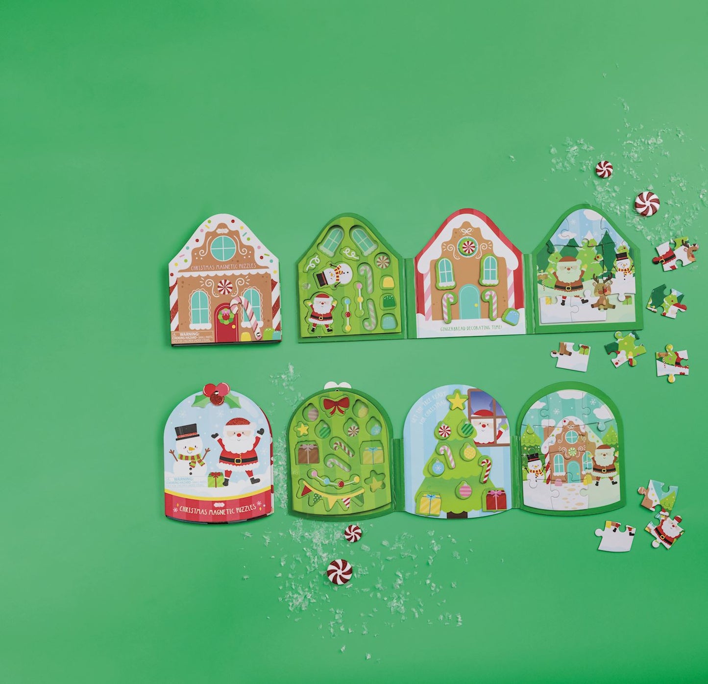 Gingerbread Magnetic Puzzle Book