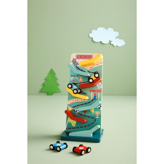 Race Car Sliding Track Set