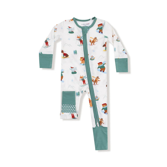 Winter Animal Sports 2 Way Zipper Romper