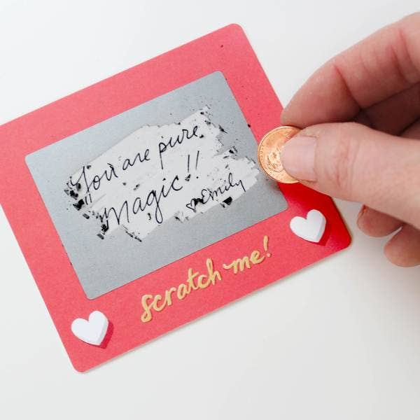 Scratch-off Valentines - Scratch A Sketch