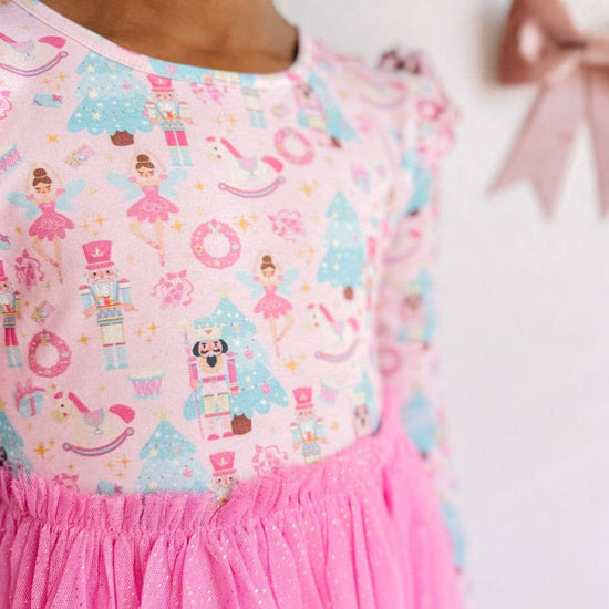 Load image into Gallery viewer, Nutcracker Christmas Long Sleeve Tutu Dress
