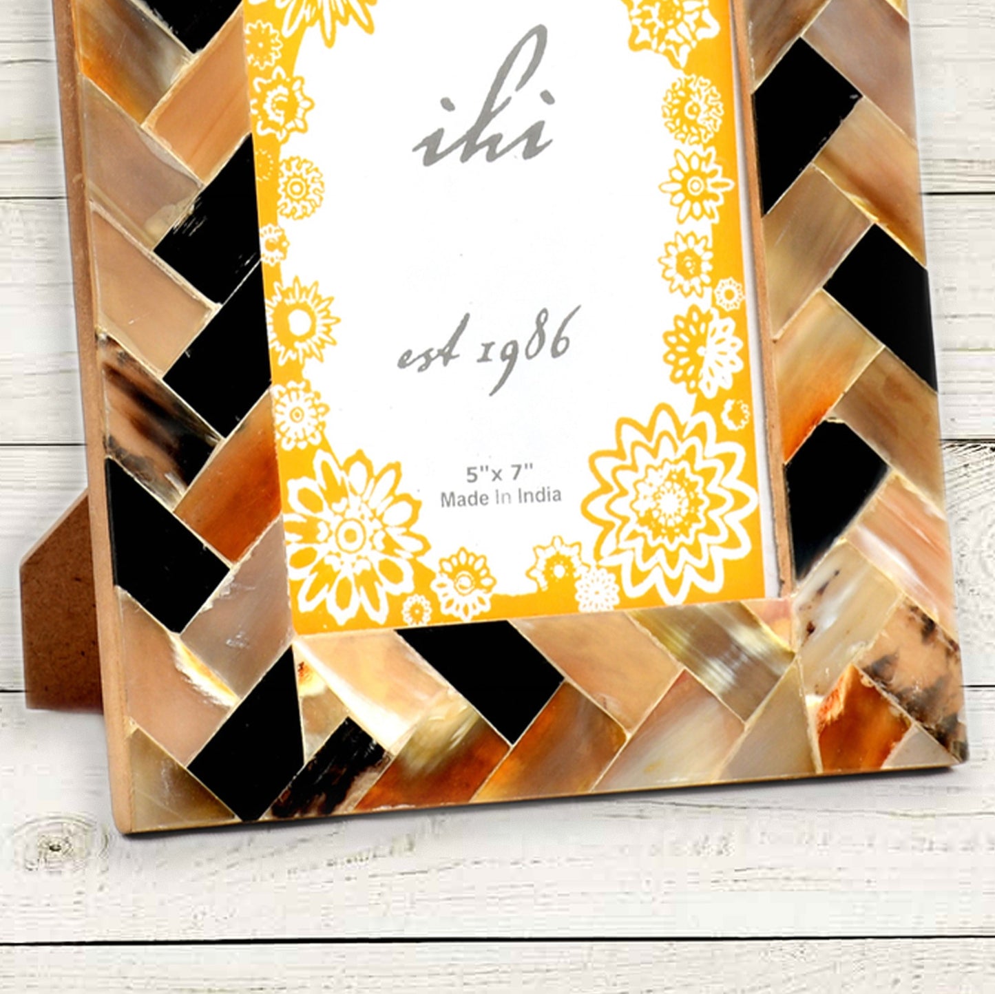 5x7 Blue & Brown Photo frame