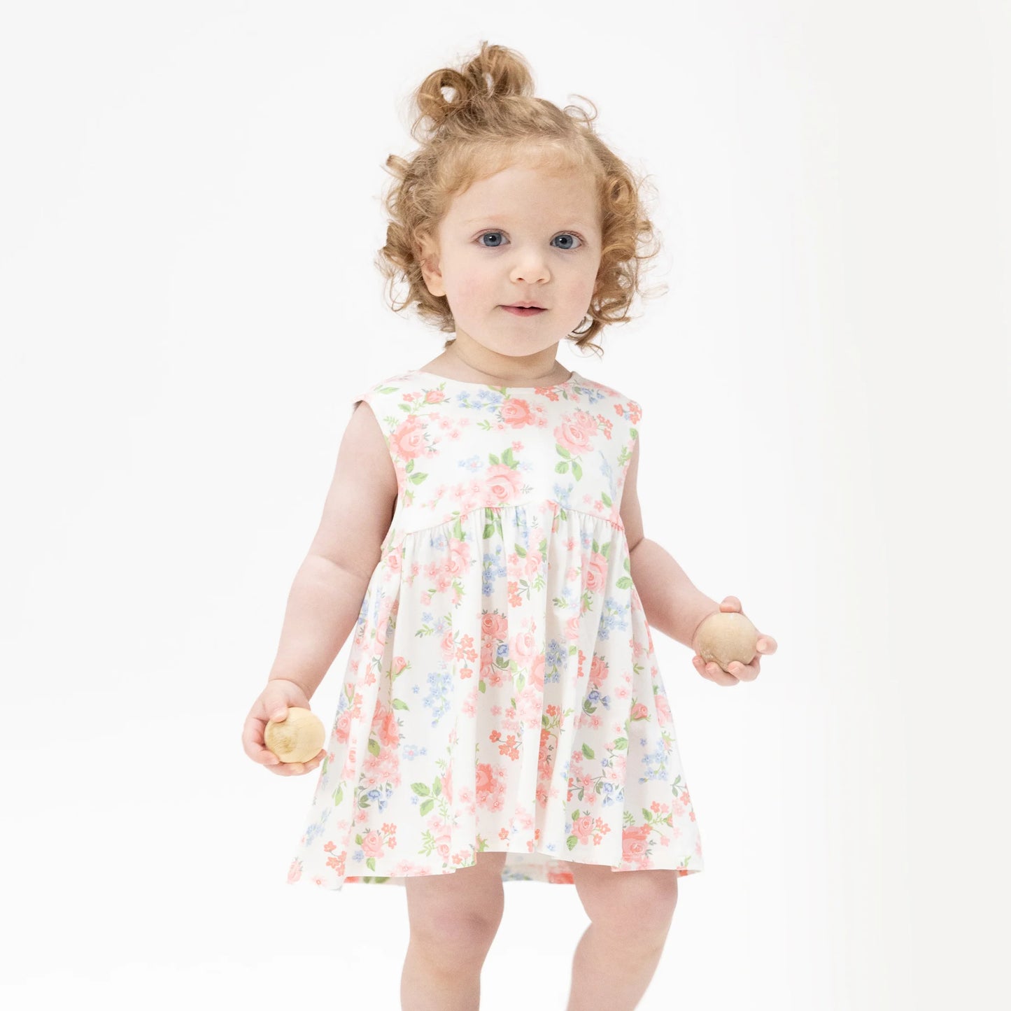 Cute Little Roses-Infant Dress w/Bow and Bloomer