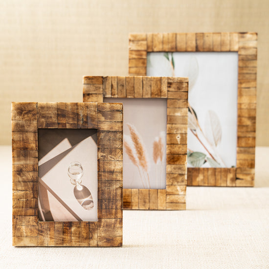5x7 Bone Antique Gold Frame