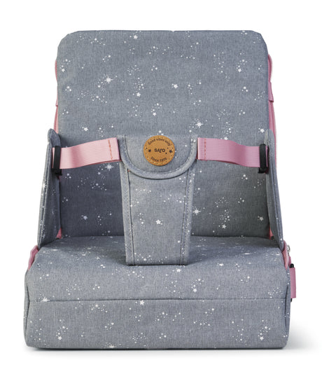 Portable Booster Seat in Galaxy Grey/ Pink