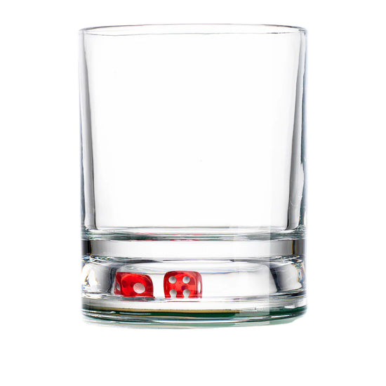 Load image into Gallery viewer, Set/2 Craps Shoot Double Old Fashion Glasses Set
