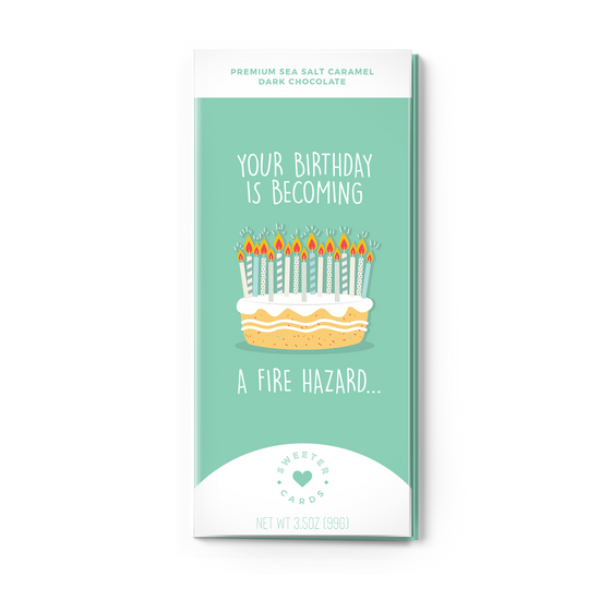 Load image into Gallery viewer, Happy Birthday Card - You&amp;#39;re a Fire Hazard

