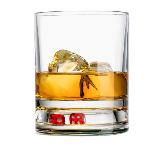 Load image into Gallery viewer, Set/2 Craps Shoot Double Old Fashion Glasses Set
