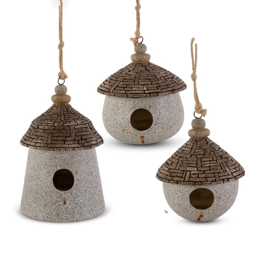 Yurt Birdhouse w/Rope Hangers