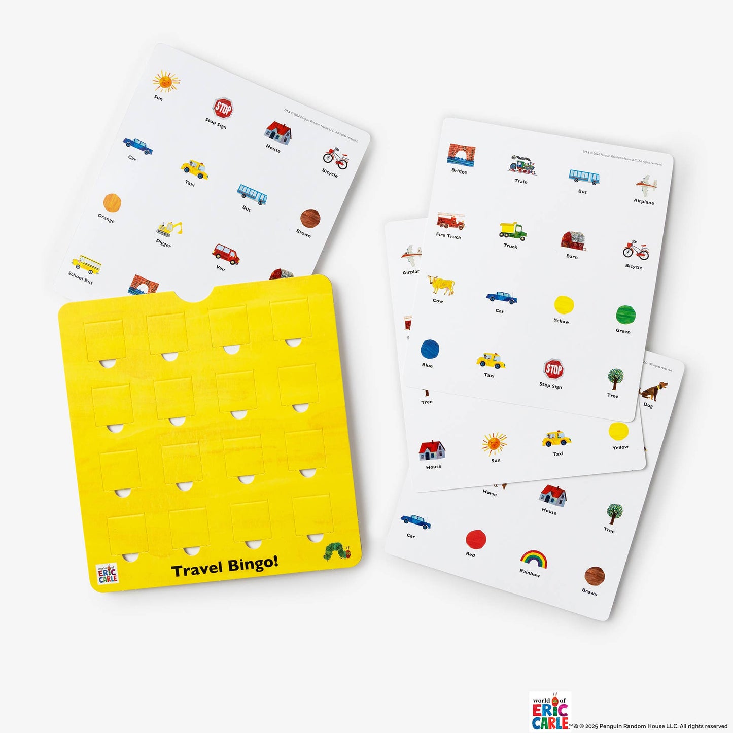 Very Hungry Caterpillar Travel Bingo Game