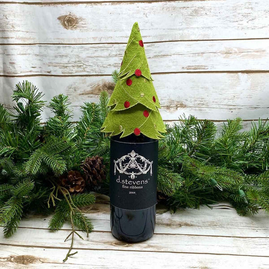 Green Tree Bottle Topper