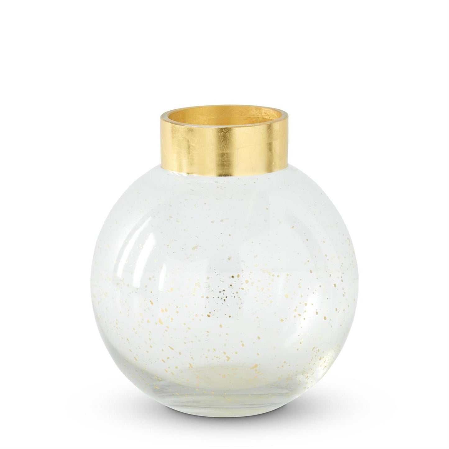 Gold Rim Round Vases