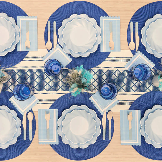 Load image into Gallery viewer, Simply Eco Compostable Dinner Plates in Sky Blue Set/8
