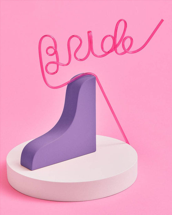 Load image into Gallery viewer, Pink Bride Straw
