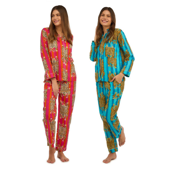Load image into Gallery viewer, Bold Cotton Printed Pajamas
