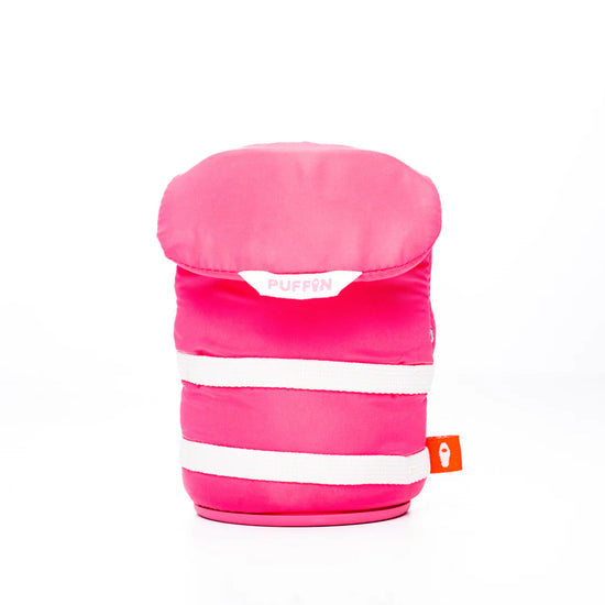 Load image into Gallery viewer, Party Pink Buoy Life Jacket Coozy
