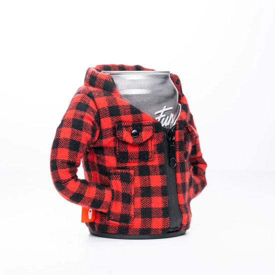 Load image into Gallery viewer, Lumberjack Koozy in Red
