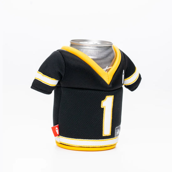 Load image into Gallery viewer, The Jersey Koozie in Black/Yellow
