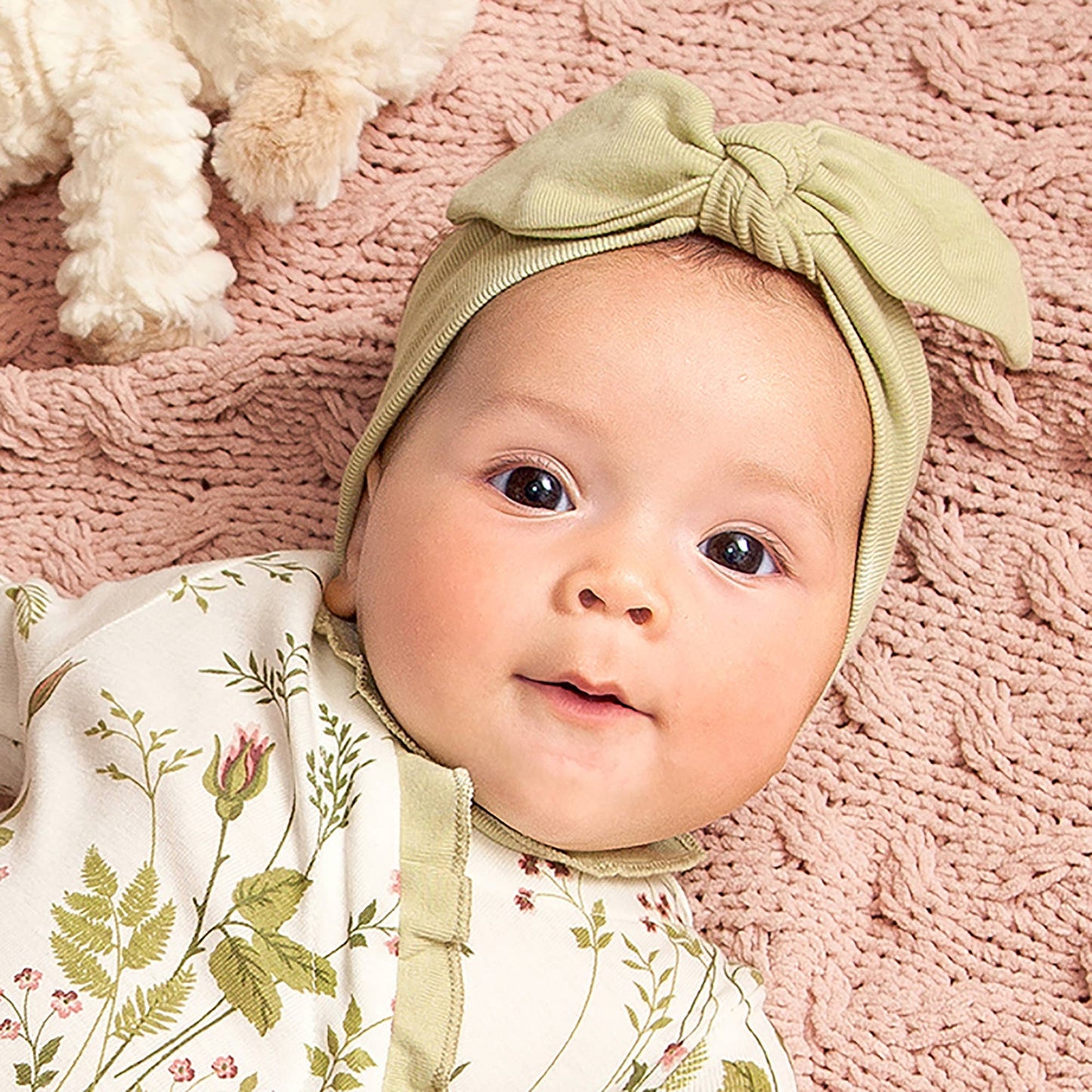 Baby Girl's Sage Green Cotton Headband