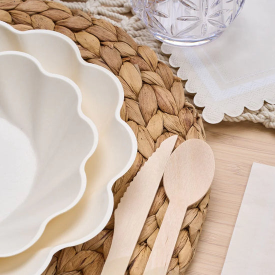 Load image into Gallery viewer, Simply Eco Compostable Salad Plate Cream/8pkg
