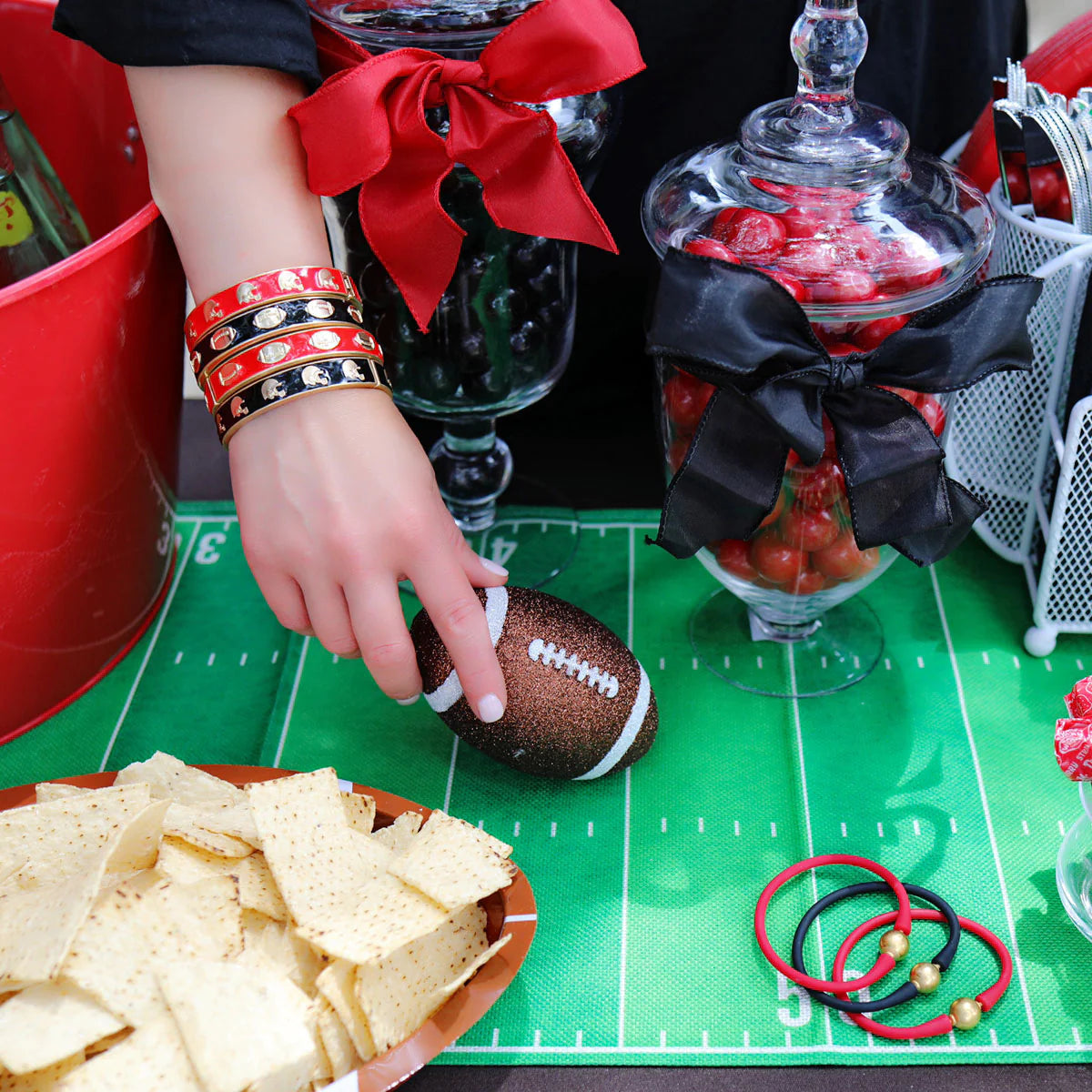 Bangles Rhinestone Football Game Day – Madison Paul