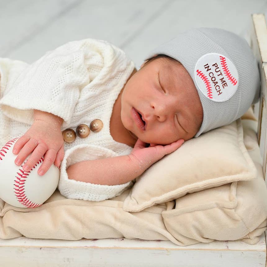 Put Me In Coach Baby Baseball Hat