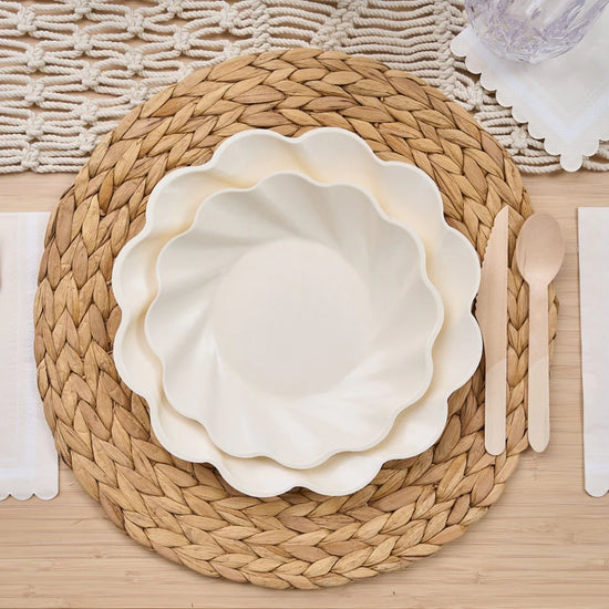 Simply Eco Compostable Salad Plate Cream/8pkg
