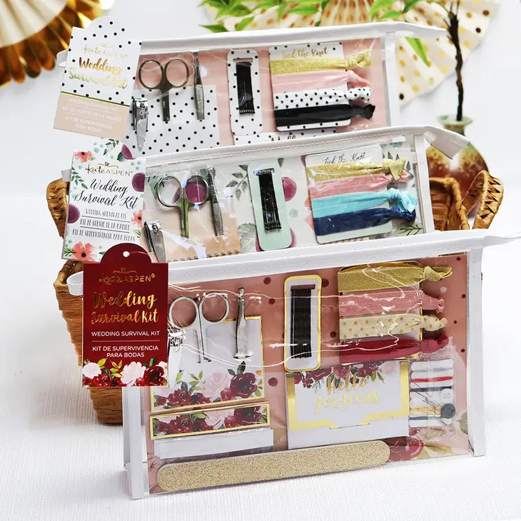 Burgandy & Blush Floral Wedding Survival Kit