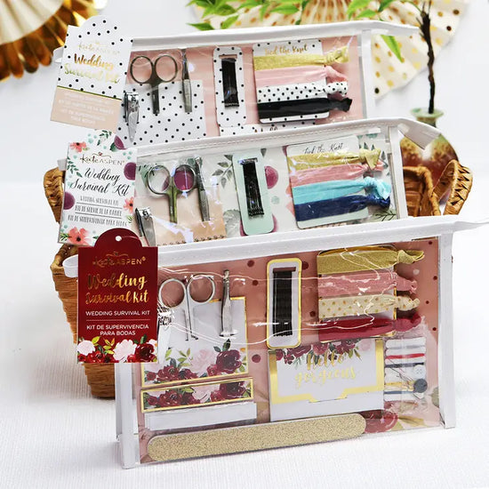 Load image into Gallery viewer, Burgandy &amp;amp; Blush Floral Wedding Survival Kit
