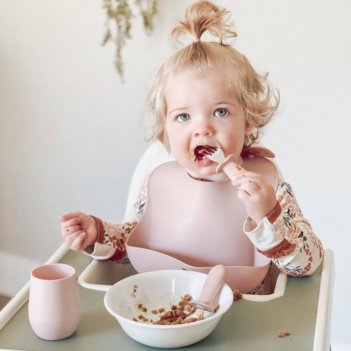 Spoon & Fork Learning Set for Toddlers (Pink) 6m+