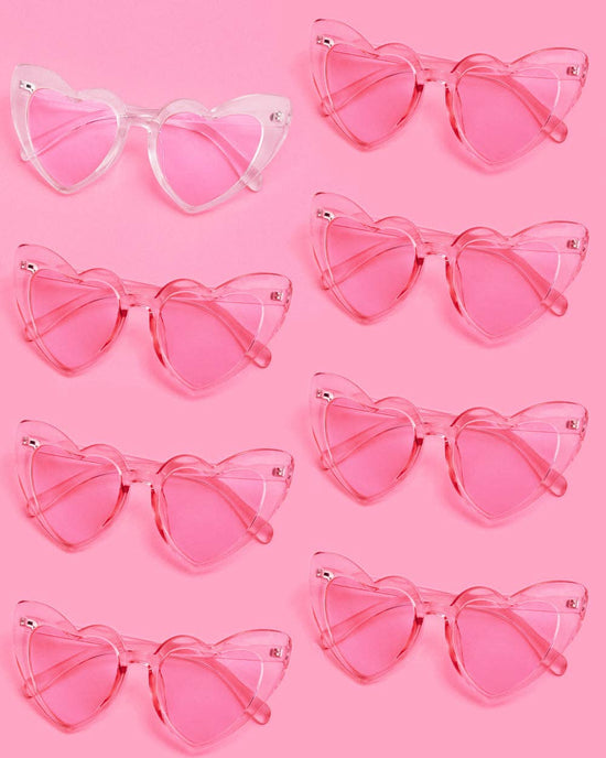 Bachelorette Heart Pink Sunglasses, Favors, Party Supplies