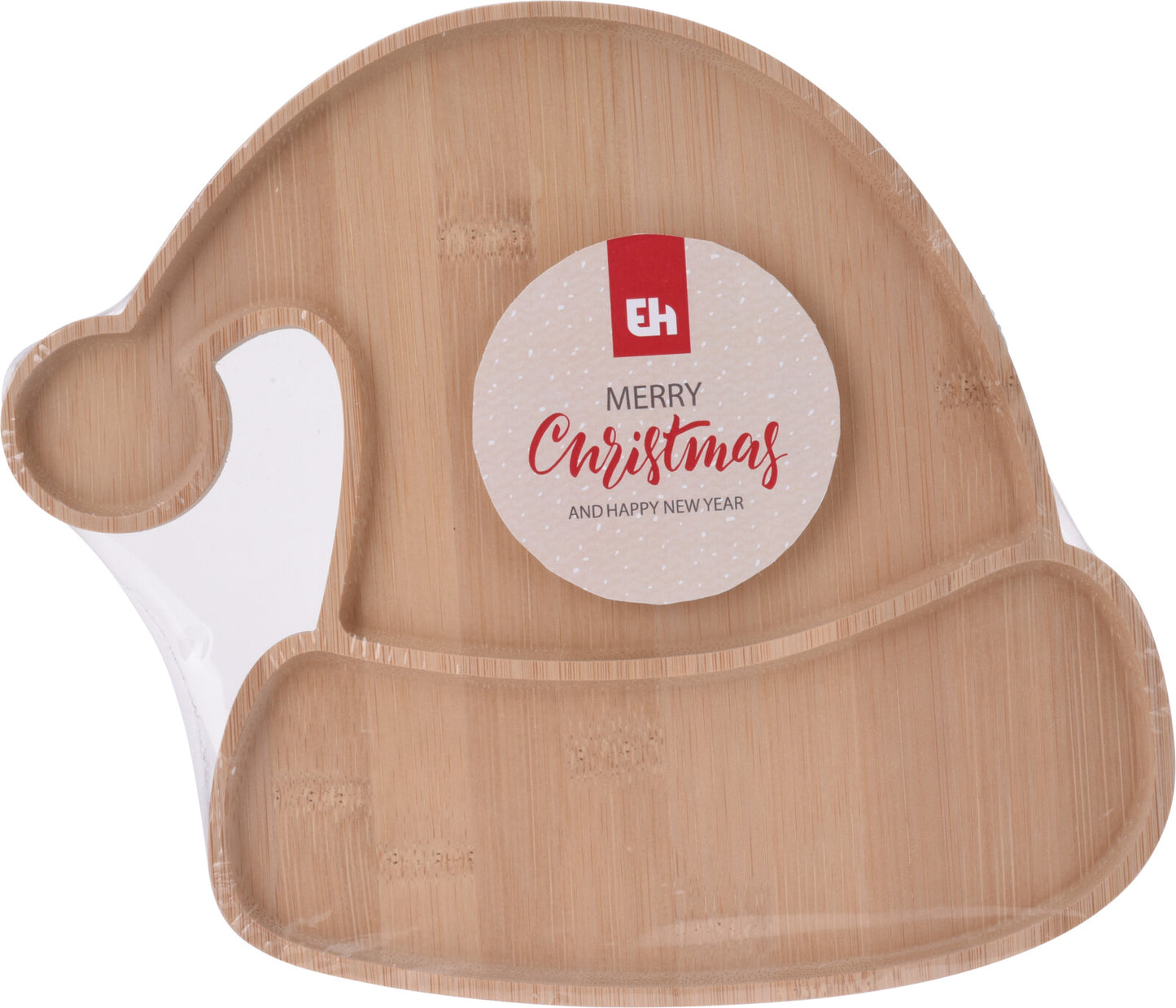 Santa Hat Bamboo Serving Plate