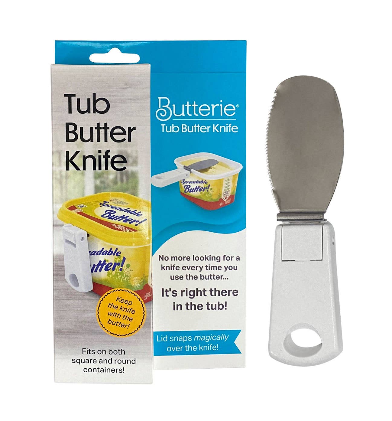Attach & Collapse Tub Butter Knife / Spreader