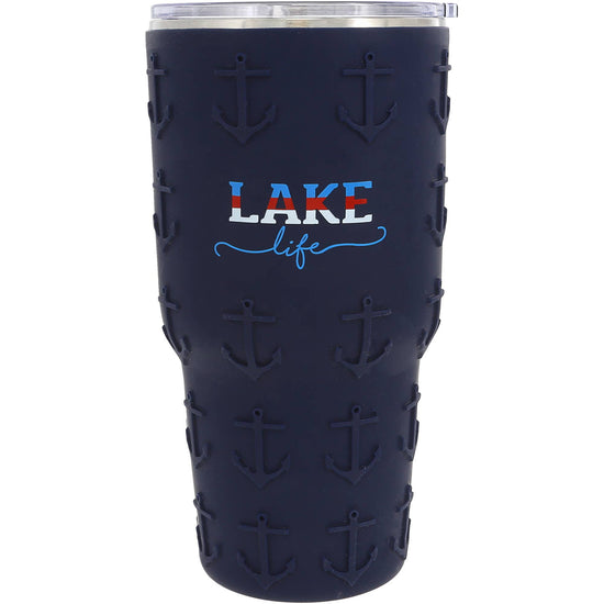 Lake Life - 30 oz Travel Tumbler with 3D Silicone Wrap