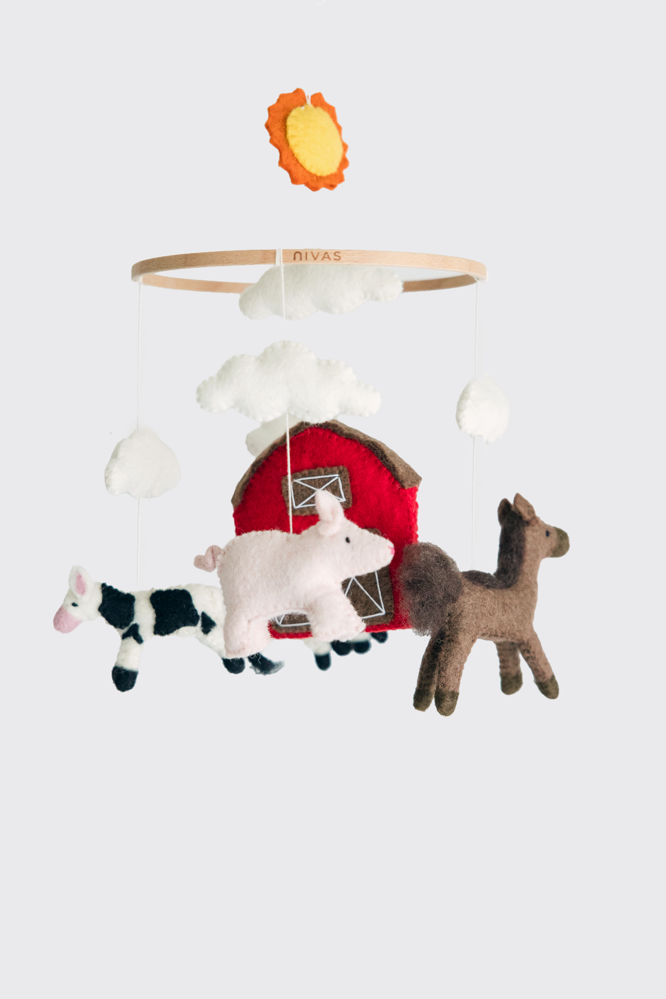 Farm Theme Mobile - Handmade Nursery Decor