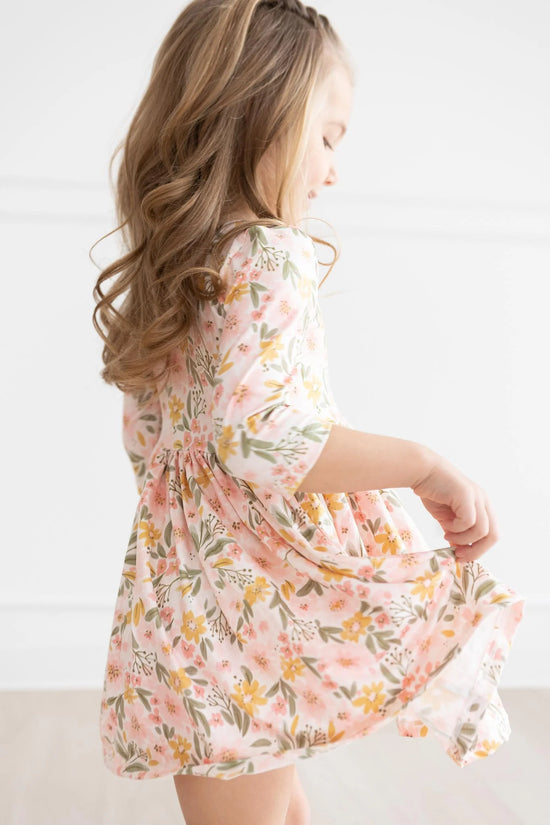 Load image into Gallery viewer, Pretty Peachy Twirl Dress
