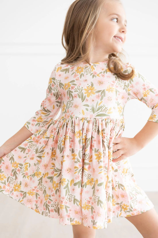 Load image into Gallery viewer, Pretty Peachy Twirl Dress
