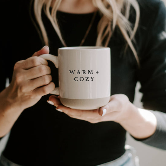 Load image into Gallery viewer, Warm &amp;amp; Cozy Stoneware Coffee Mug-Christmas Home Decor &amp;amp; Gift

