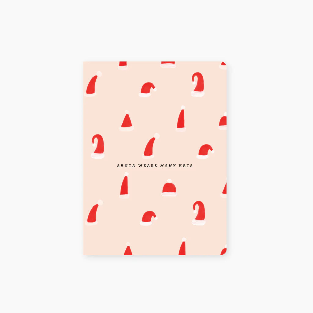 Santa Wears Many Hats Pocket Journal
