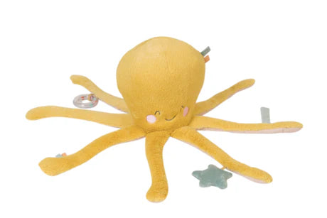Mustard Multi Activity Fluffy Octopus