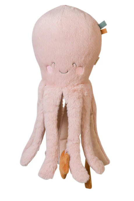Load image into Gallery viewer, Pink Multi Activity Fluffy Octopus
