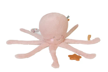 Pink Multi Activity Fluffy Octopus