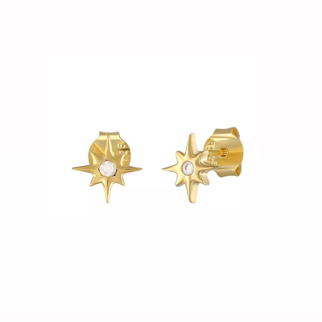 Mini Crystal Star Studs