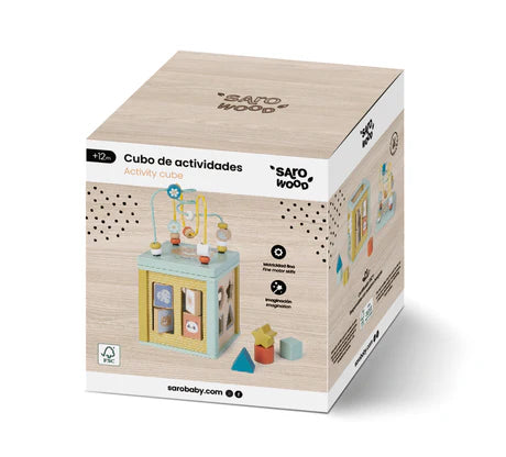 Load image into Gallery viewer, Wooden Multi-Activity Cube
