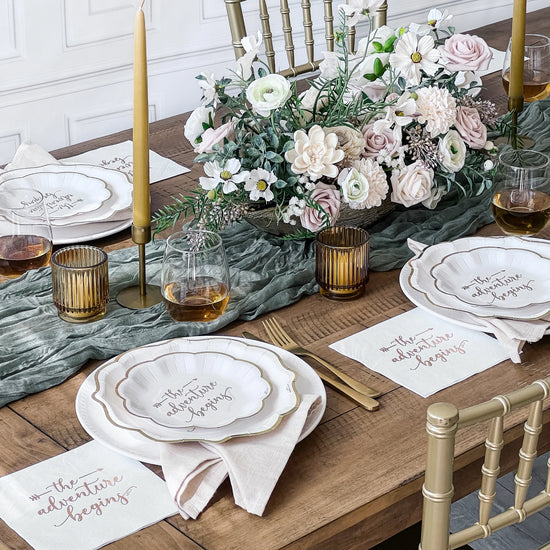 Load image into Gallery viewer, The Adventure Begins 72 Piece Party Tableware set (24 Guests)
